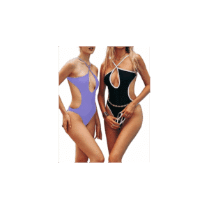 HYPERFIRE Women's Sexy Criss Cross Halter Bathing Suit Cut Out Backless Monokini Swimsuits One Piece