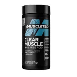 Muscletech HMB Supplements 1000mg, Clear Muscle (42 Liquid Softgels) - Highest Grade HMB for Lean Muscle & Recovery - HMB Free Acid Muscle Supplement - Help Decrease Muscle Breakdown