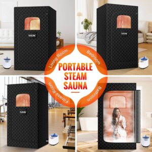 Sauna Box, Steam Sauna Tent with Steamer, Remote Control