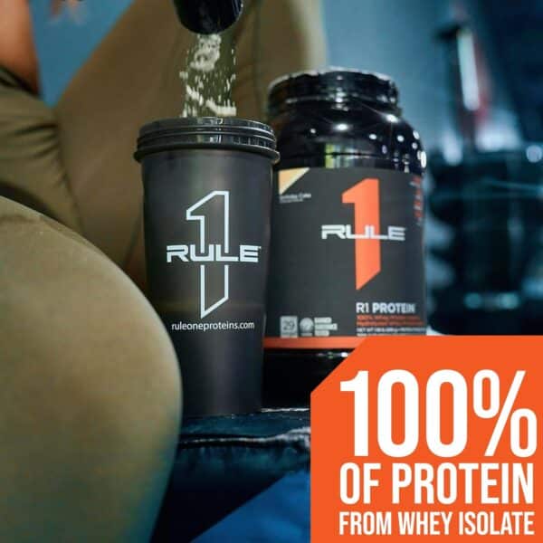 Rule One Proteins R1 Protein - 25g Fast-Acting, Super-Pure 100% Isolate and Hydrolysate Protein Powder with 6g BCAAs (5 Pounds, Chocolate Fudge) - Imagen 6