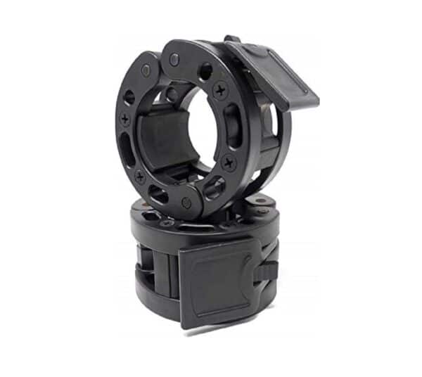Clout Fitness Olympic Barbell Clamps Collars Quick Release Pair of Locking Weight Clips Fit 2 Inch Barbell for Weightlifting