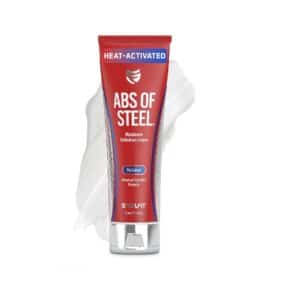 SteelFit Abs of Steel Maximum Definition Cream - Skin Tightening, Toning & Firming Lotion for Sculpting Abs - L-Carnitine Pre & Post Workout Supplement for Men & Women - Non-Greasy Formula, 8 Ounces