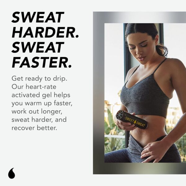 Sweet Sweat Workout Enhancer Roll-On Gel Stick - Makes You Sweat Harder and Faster, Use with Sweet Sweat Waist Trimmer - Image 7