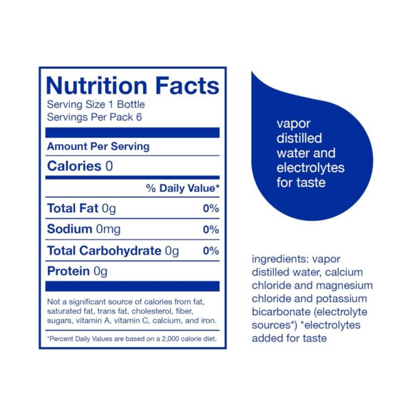 Smartwater vapor distilled premium water , 16.9 Fl Oz (pack of 6) - Imagen 2