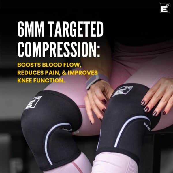 Knee Sleeves for Weightlifting (Sold as a Pair) - 6mm Neoprene for Optimal Compression, Mobility, and Warmth - Perfect for Functional Fitness, Squats, Deadlifts, Olympic Lifting (Large) - Image 3