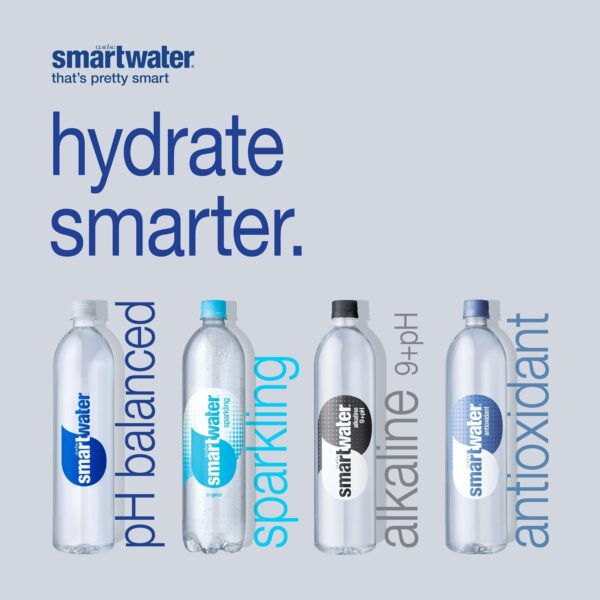Smartwater vapor distilled premium water , 16.9 Fl Oz (pack of 6) - Imagen 4
