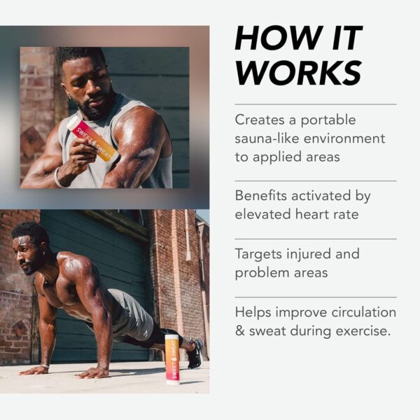 Sweet Sweat Workout Enhancer Roll-On Gel Stick - Makes You Sweat Harder and Faster, Use with Sweet Sweat Waist Trimmer - Image 3