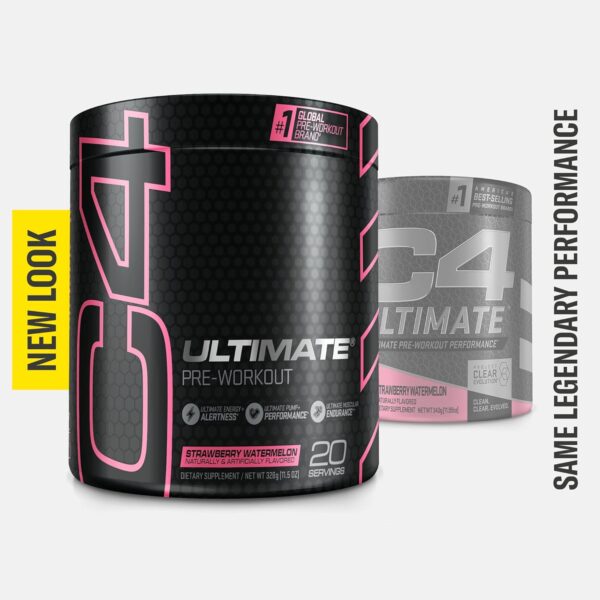 Cellucor C4 Ultimate Pre Workout Powder Watermelon - Sugar Free Preworkout Energy Supplement for Men & Women - 300mg Caffeine + 3.2g Beta Alanine + 2 Patented Creatines - 20 Servings - Image 5