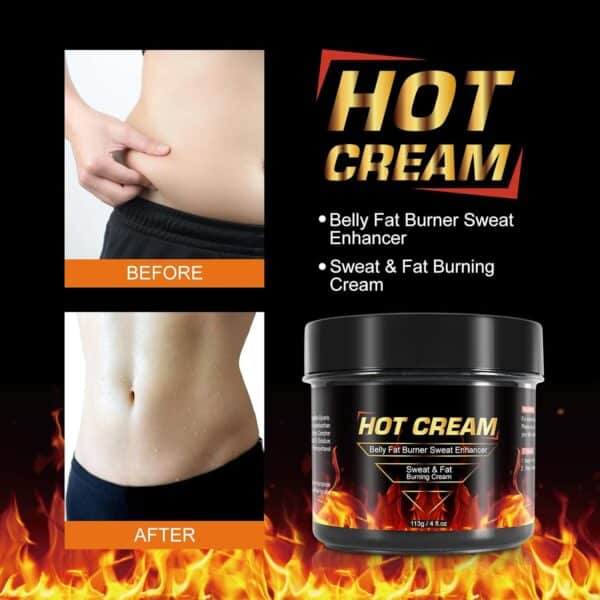 Hot Cream 2Pack, Fat Burning Cream for Belly Natural Weight Loss Cream Weight Loss Workout Enhancer for Women and Men Cellulite Treatment for Thighs Legs Abdomen Arms and Buttocks - Image 5