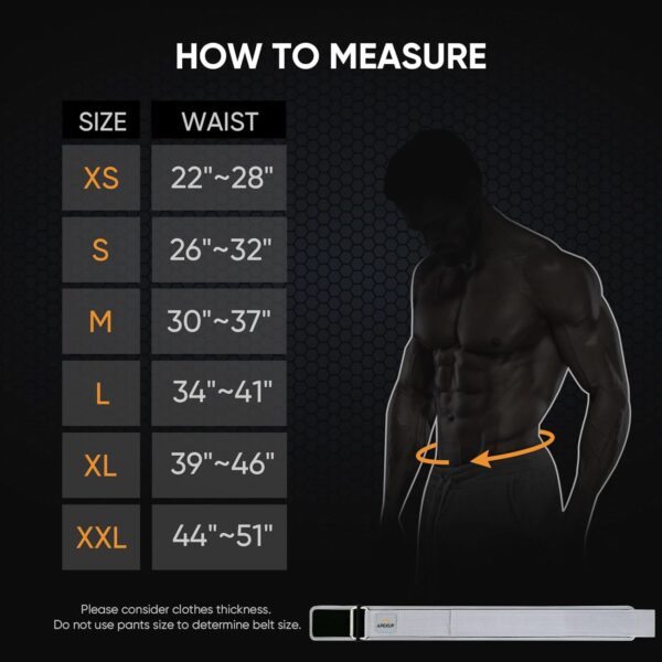 APEXUP Weight Lifting Belt, 4 Inch Quick Locking Gym Belt Fitness Weightlifting Belt for for Squats, Weightlifting and Strength Training - Image 4