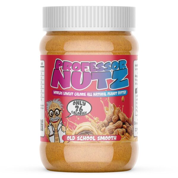 Professor Nutz Organic Peanut Butter- Low Calorie, Nut Butter, Natural Peanut Butter, Natural Fiber, Healthy Peanuts, Great source of Protein, 30 Essential Vitamins & Minerals - 12.41 Oz, Original