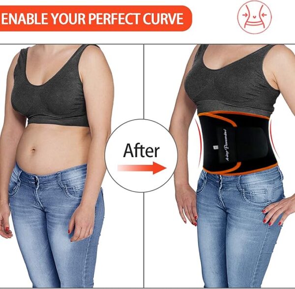 KingPavonini Waist Trimmer for Women & Mens Waist Trainer Sweat Belt Plus Size, Upgraded - Imagen 3