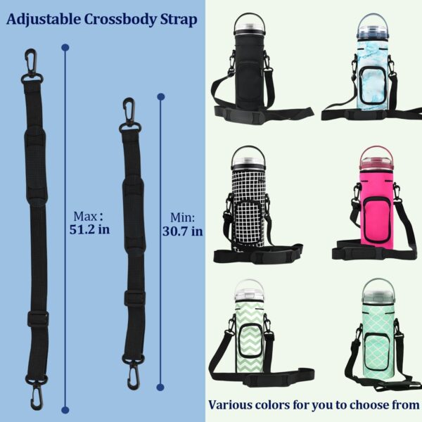 Storage Sleeve Bag for Ninja Blast Portable Blender with Shoulder Strap and Accessory Pocket Compatible with Ninja BC151NV/BC51NV/BC151BK/BC151CR/BC151EM/BC151PR/BC151WH Blast Portable Blender(Black) - Image 2