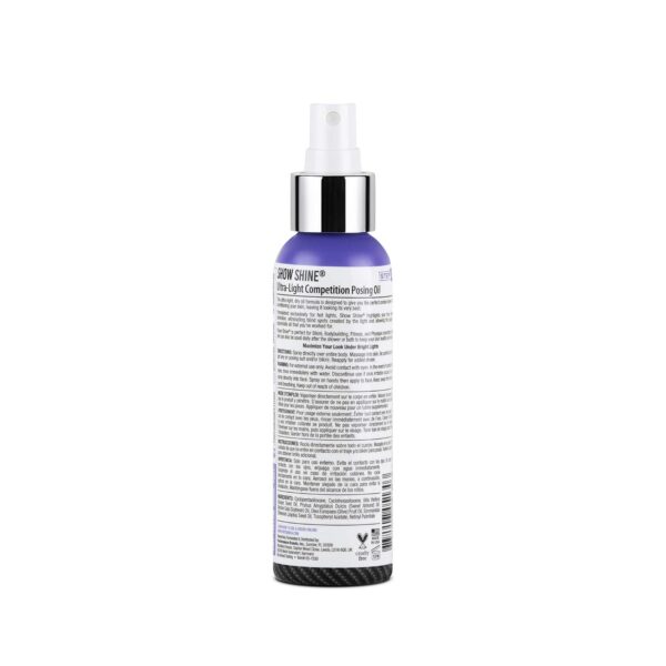 Pro Tan, Show Shine, Maximum Definition Ultra-Light Posing Oil, Stage Oil, Fitness Event, Modeling, Photoshoot, 4 oz. - Imagen 2