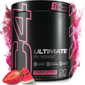 Cellucor C4 Ultimate Pre Workout Powder Watermelon - Sugar Free Preworkout Energy Supplement for Men & Women - 300mg Caffeine + 3.2g Beta Alanine + 2 Patented Creatines - 20 Servings