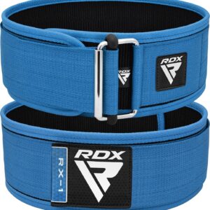 RDX Weight Lifting Belt - AUTO LOCK 4” Premium Adjustable Gym Belt for Olympic Cross Training - Support for Men Women Functional Fitness Workout - WOD Powerlifting Bodybuilding Weightlifting Deadlift