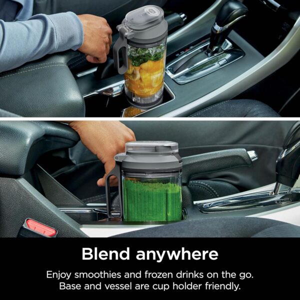 Ninja Blast Max, Portable & Personal Blender + Twist & Go, Smoothie, Blend, Ice Crush, 3 Programs, Cordless, 22 oz removable Vessel, Dishwasher Safe, Leakproof, Grey, BC251GY - Imagen 4