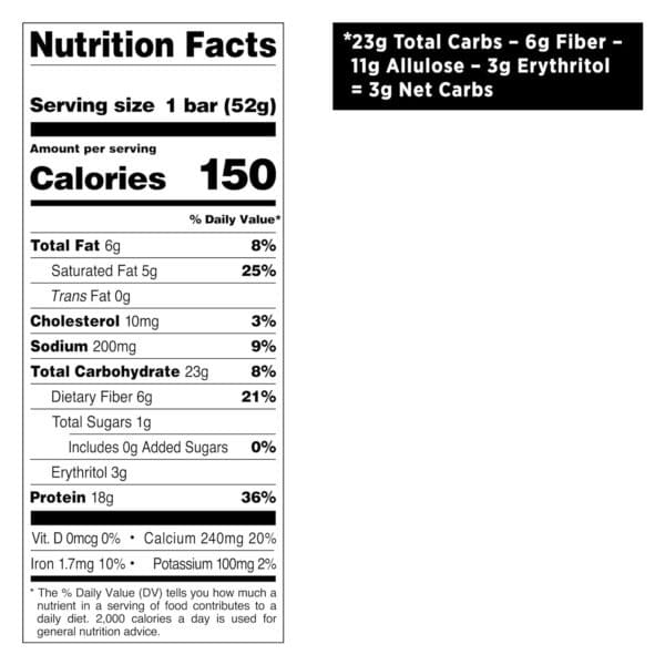 Quest Nutrition Crispy Cookies & Cream Hero Protein Bar, 18g Protein, 1g Sugar, 3g Net Carb, Gluten Free Protein Snack, Keto Friendly, 12 Count - Image 3