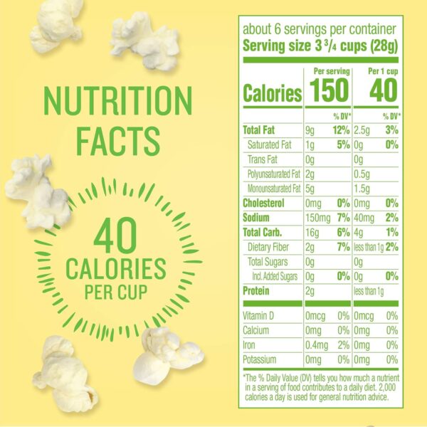 Angie's BOOMCHICKAPOP Sea Salt Popcorn, Gluten Free, Party Size, 6.7 oz. - Image 2