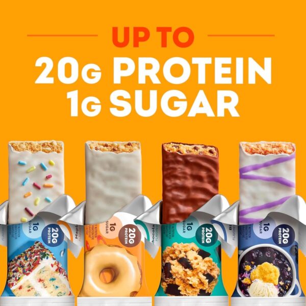 ONE Protein Bars, Maple Glazed Doughnut, Gluten Free with 20g Protein and 1g Sugar, Pantry Staples, 2.12 oz (12 Count) - Image 2